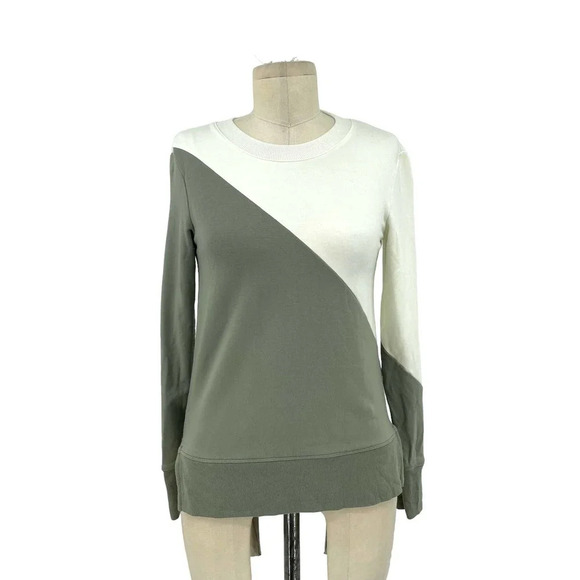 Summersalt The Softest French Terry Pullover Agave &‎ White Sand Size XS - Picture 2 of 7